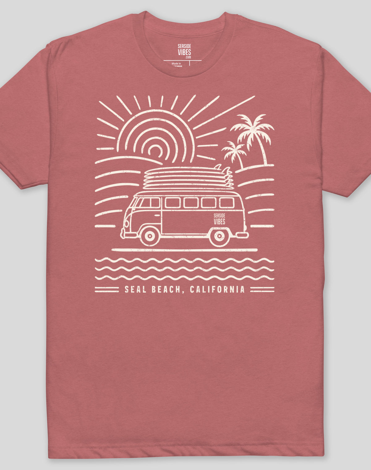 Seal Beach Endless Summer Tee - Cotton Blend | Heather Mauve