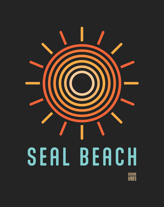 Seal Beach Swirl Tee - Cotton Blend | Charcoal
