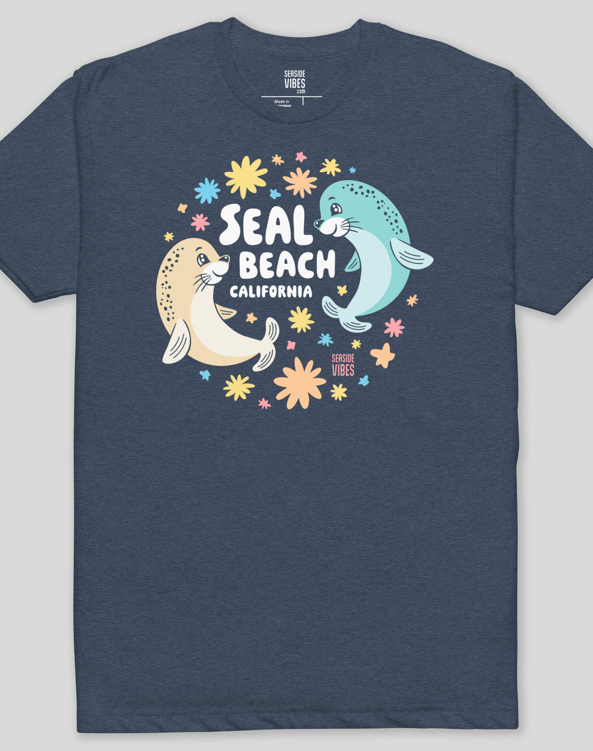 Seal Beach Bliss Tee - Cotton Blend | Midnight Navy