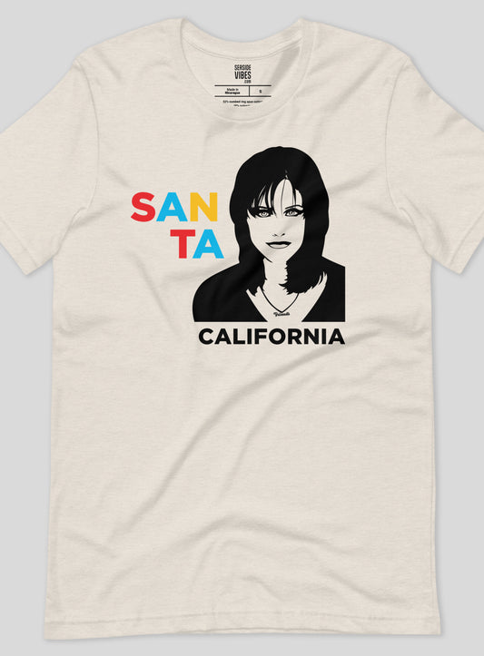 Unisex: Santa Monica Geller Vibes Tee - Heather Dust