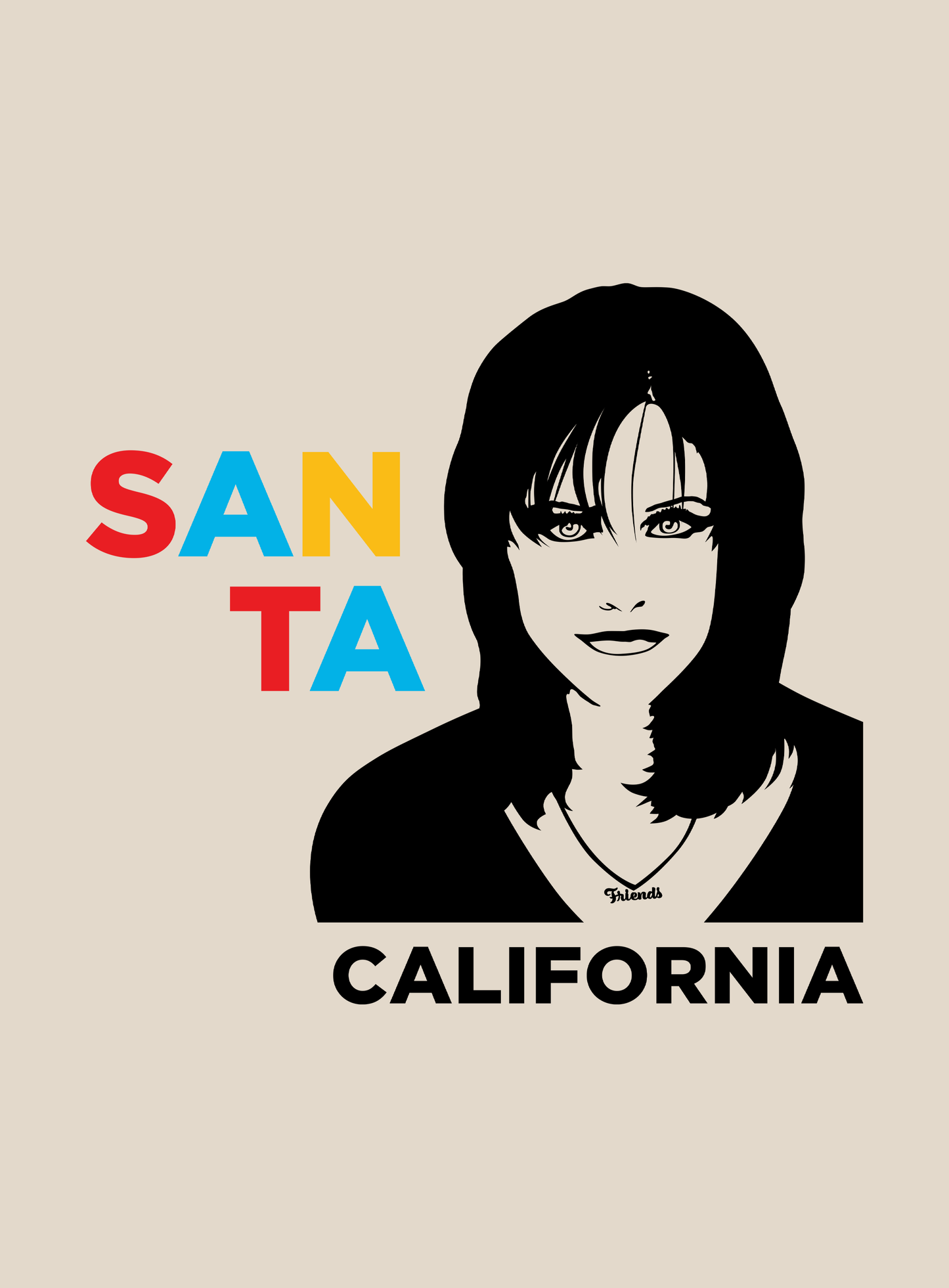 Unisex: Santa Monica Geller Vibes Tee - Heather Dust
