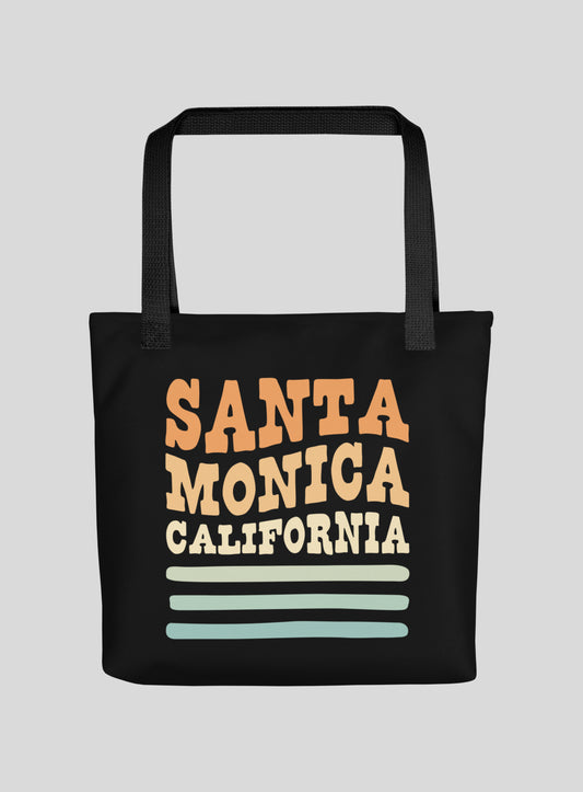 Santa Monica Waves Tote Bag
