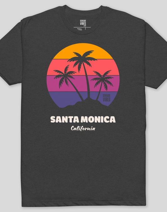 Santa Monica Dreamin' Tee - Cotton Blend | Charcoal
