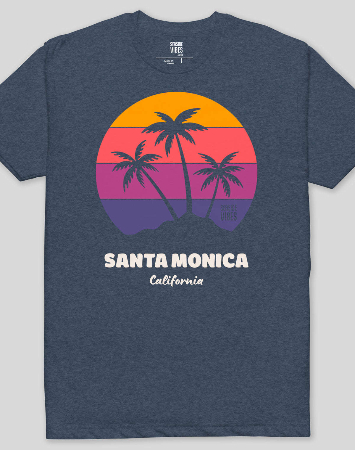 Santa Monica Dreamin' Tee - Cotton Blend | Midnight Navy