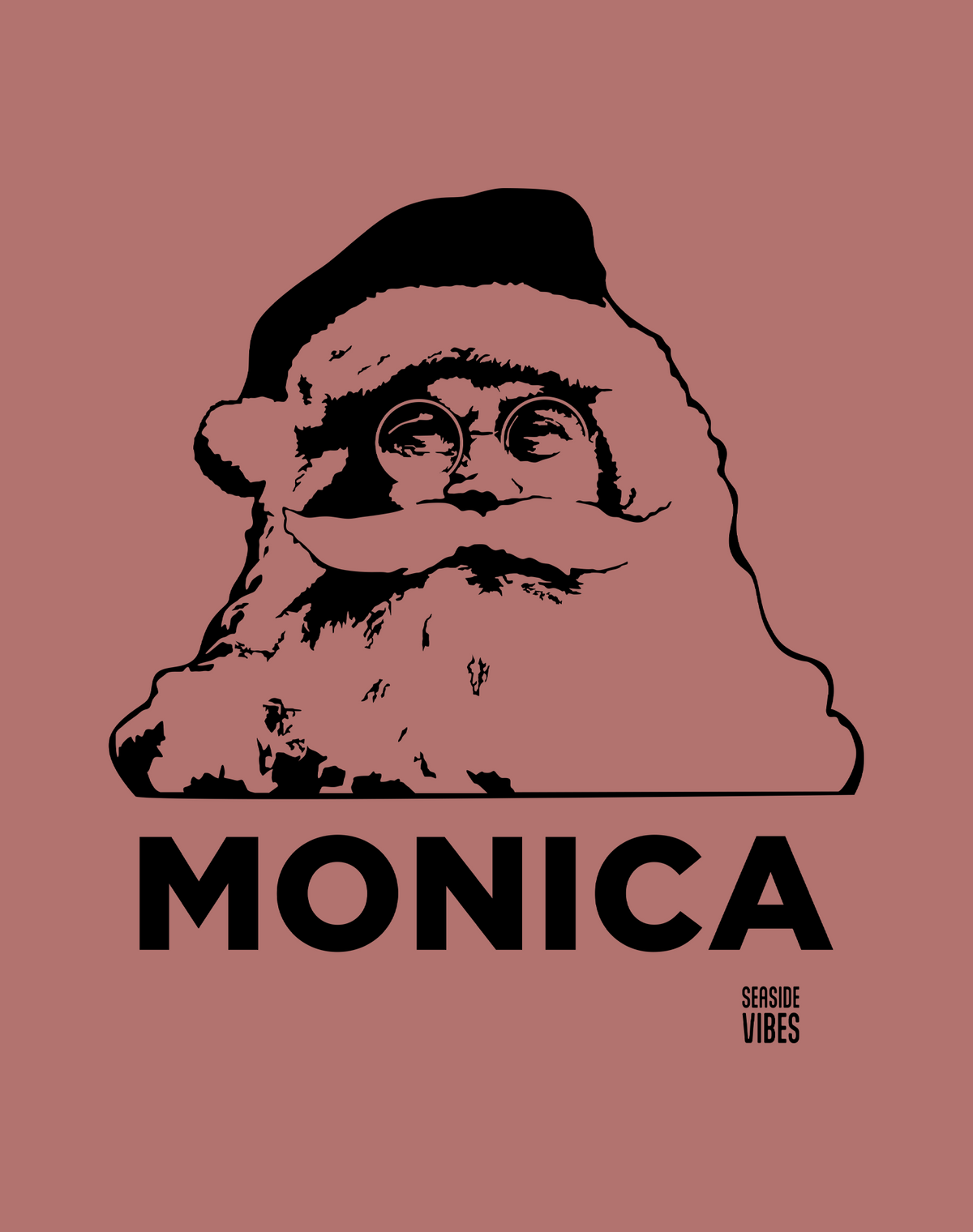 V-Neck: Jolly Santa Monica Tee | Heather Mauve
