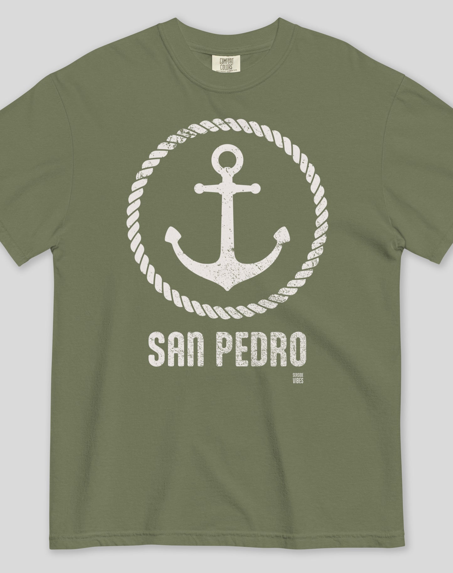 Unisex: San Pedro Roots Tee - 100% Cotton | Moss