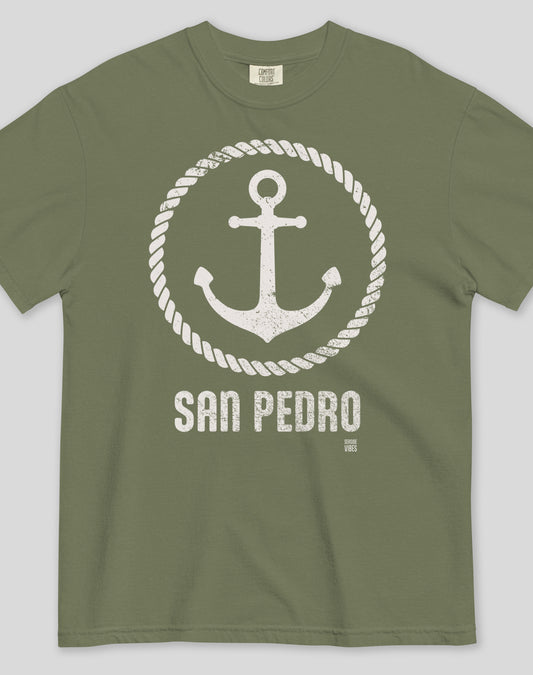 San Pedro Roots Tee - Premium 100% Cotton | Moss