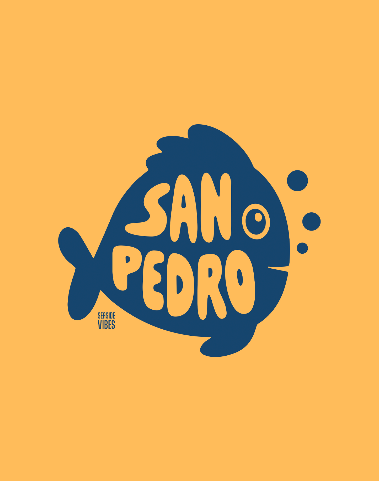 Unisex: San Pedro Flounder Tee - 100% Cotton | Mustard