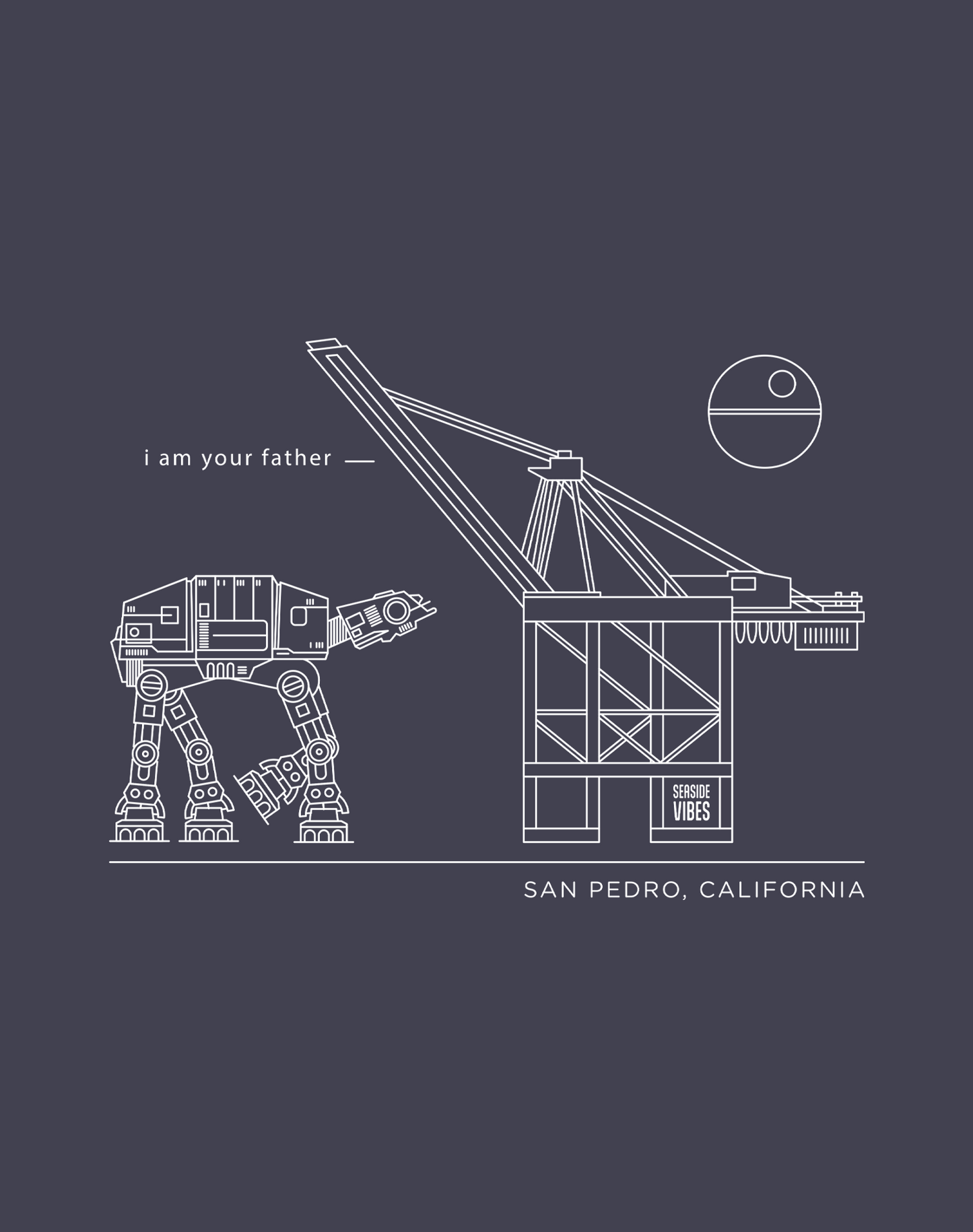 San Pedro I Am Your Father Tee - Premium 100% Cotton | Navy