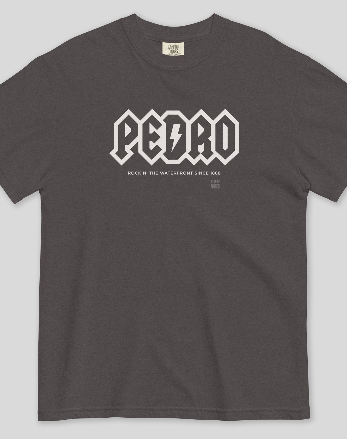Unisex: San Pedro Rocks Tee - 100% Cotton | Graphite