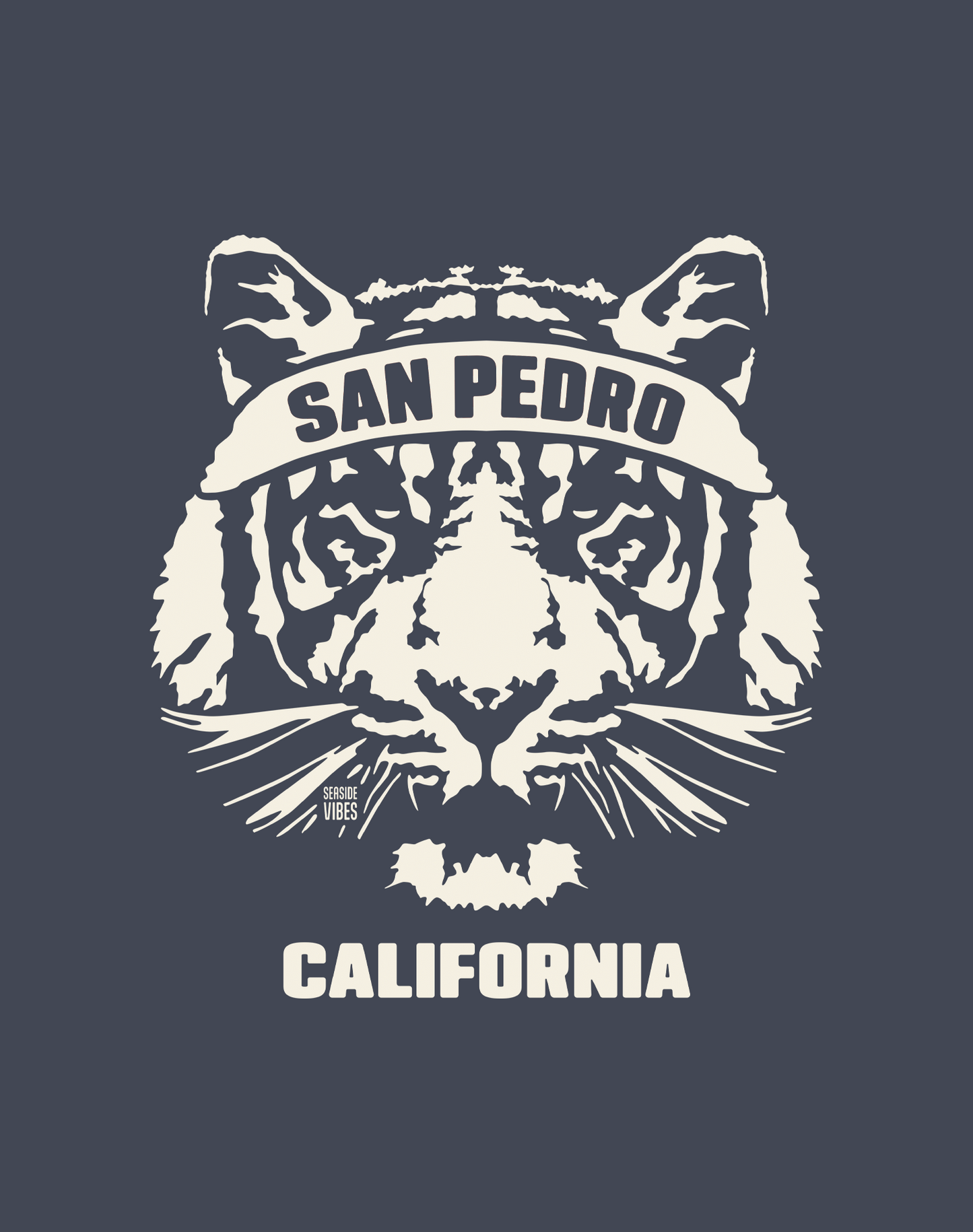San Pedro Tiger Ambush Tee - Unisex | Heather Navy