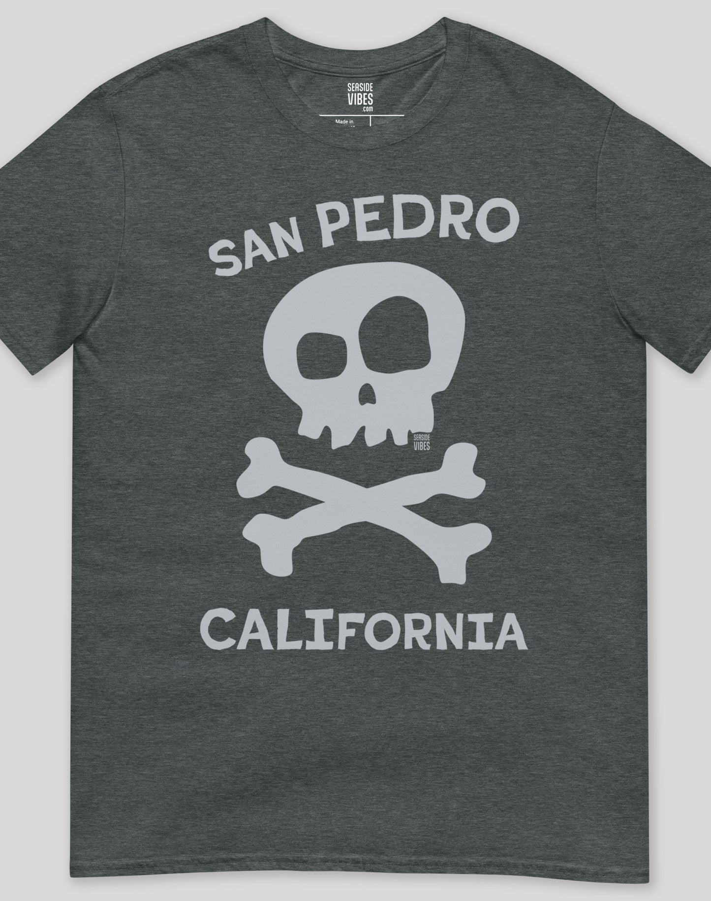 San Pedro Skull & Bones Tee - Unisex | Dark Heather