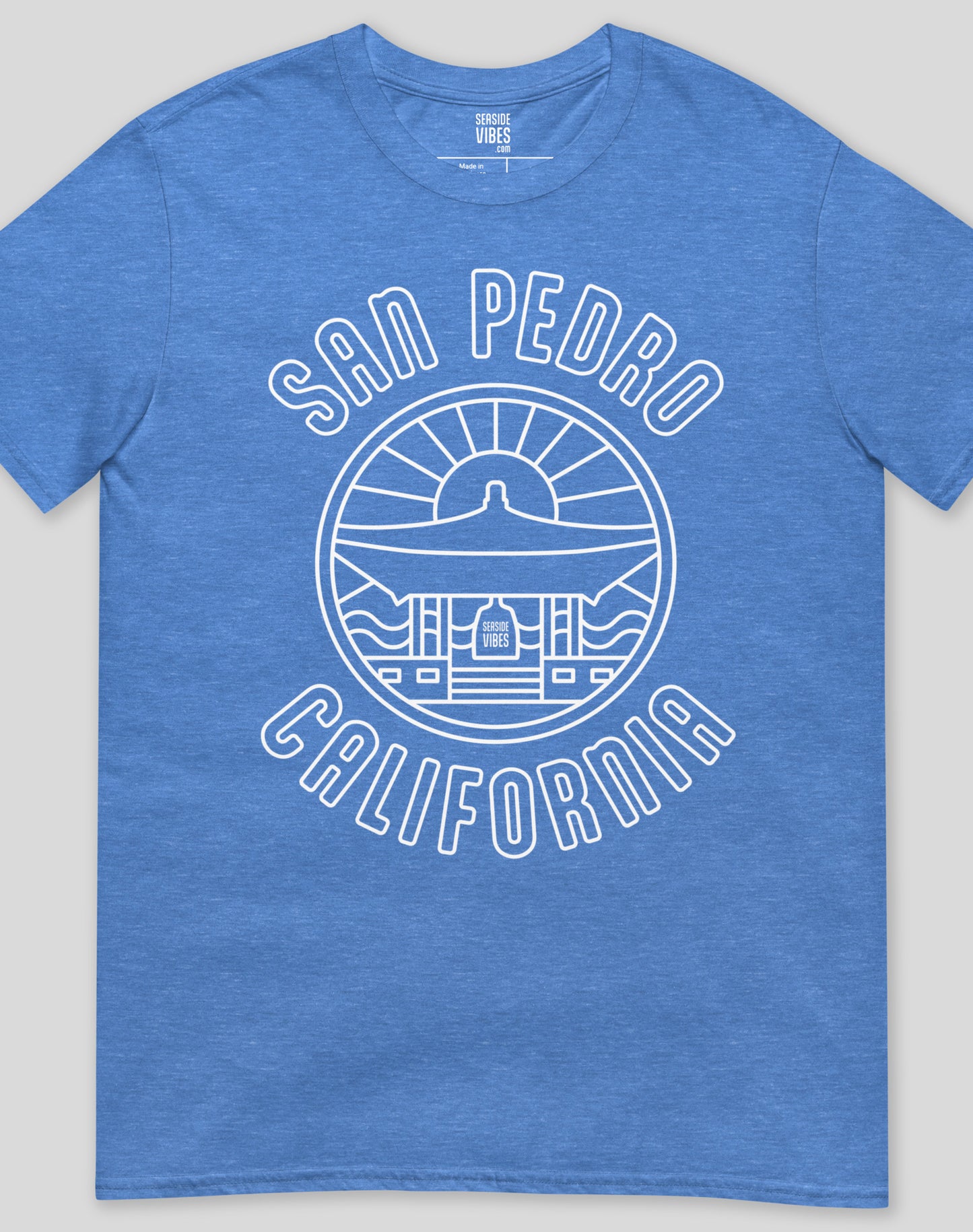 San Pedro Korean Bell of Friendship Tee - Unisex | Heather Royal