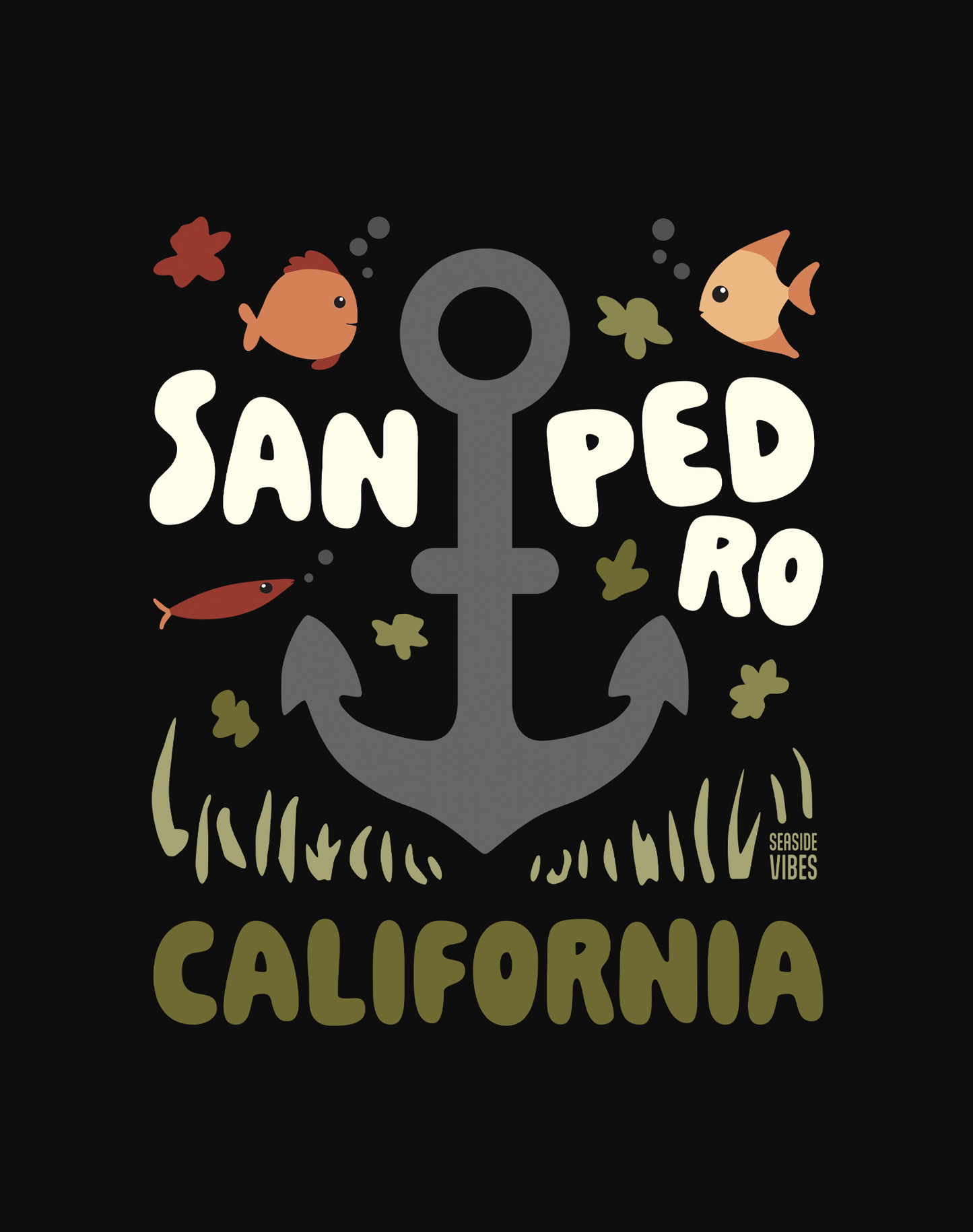 San Pedro Anchor Tee- Unisex | Black