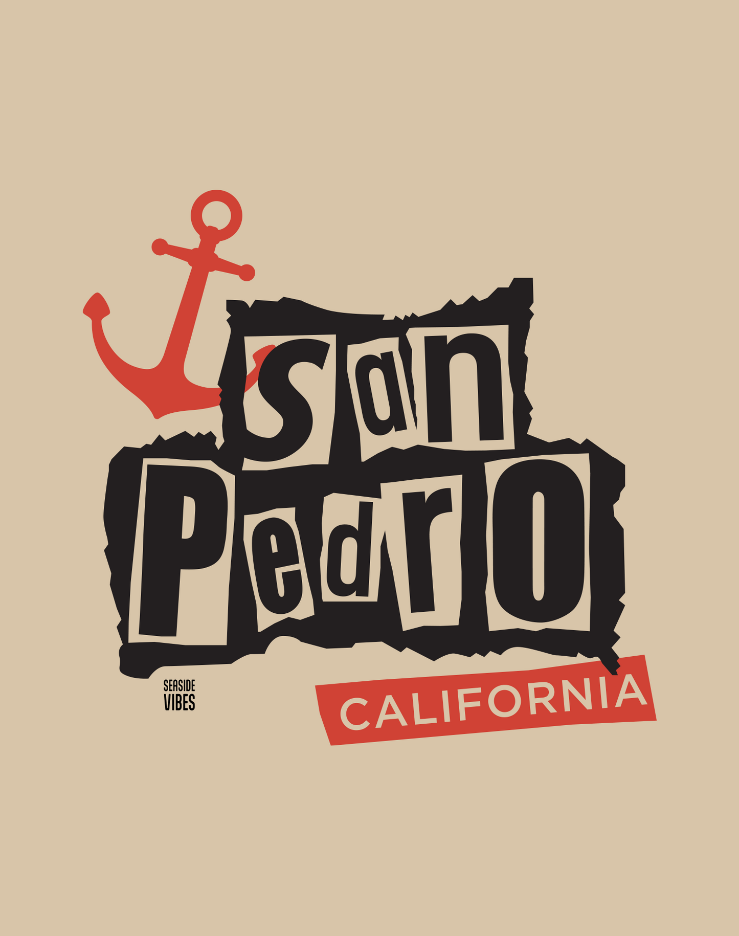 San Pedro Anarchy in the SP Tee - Unisex | Sand