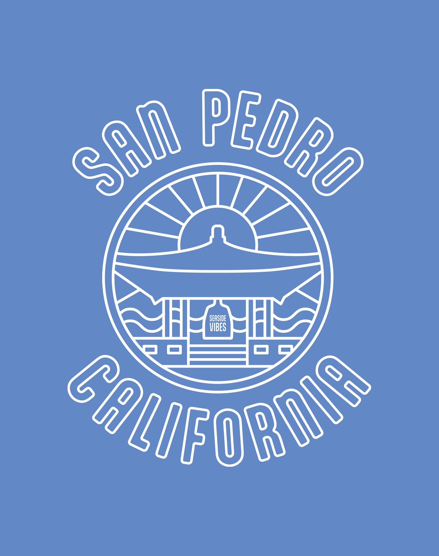 San Pedro Korean Bell of Friendship Tee - Unisex | Heather Royal