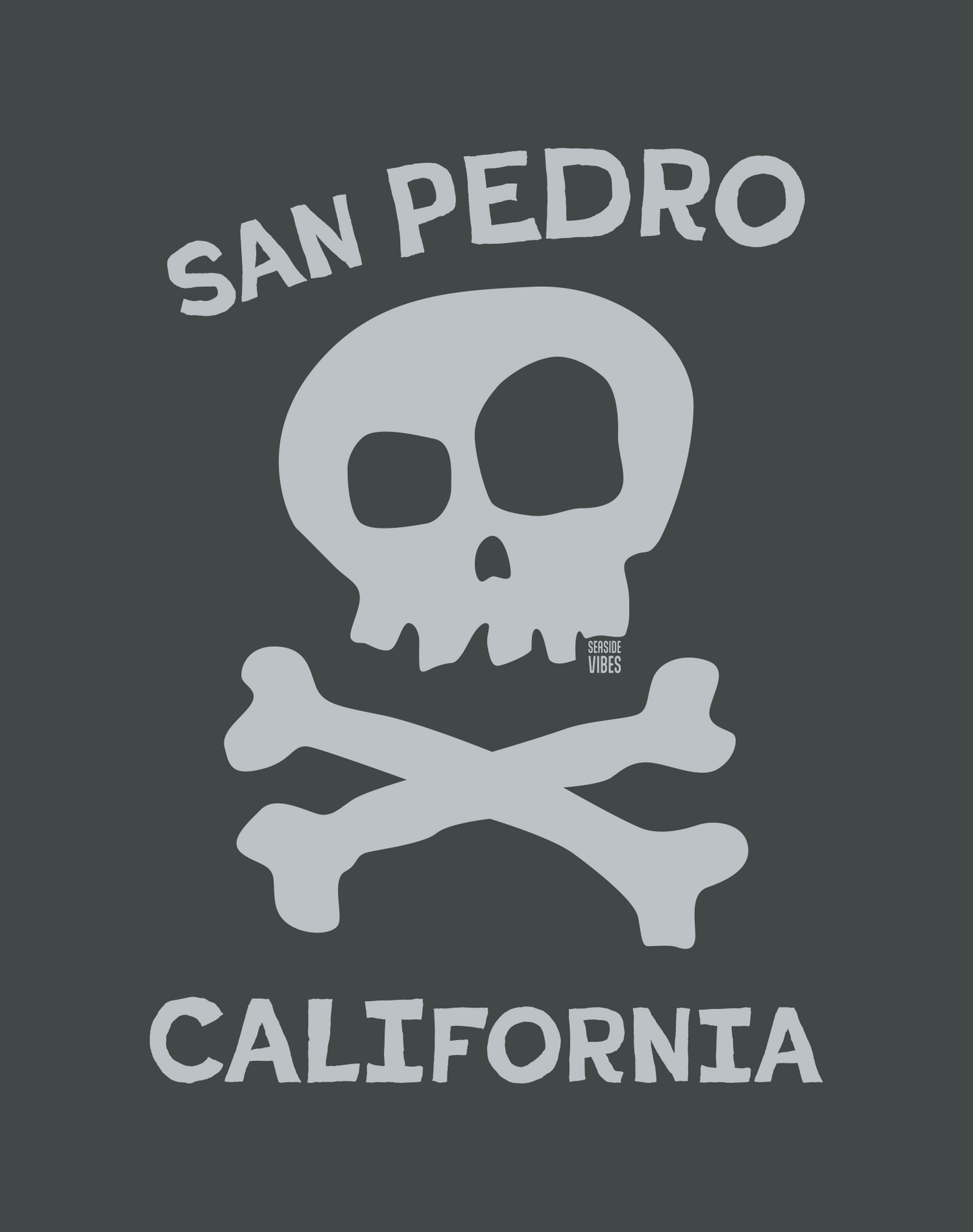 San Pedro Skull & Bones Tee - Unisex | Dark Heather