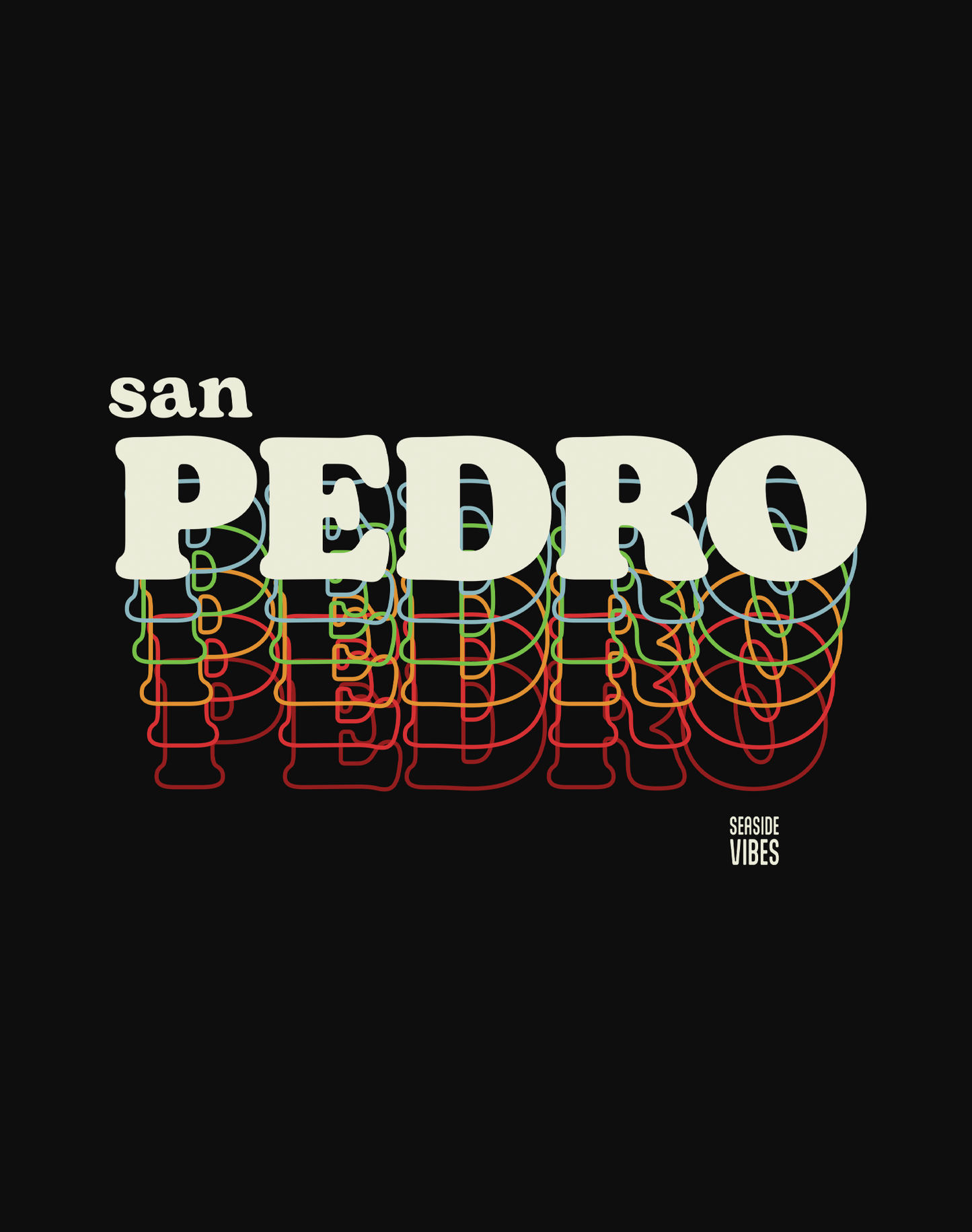 San Pedro 80s Remix Tee - Unisex | Black