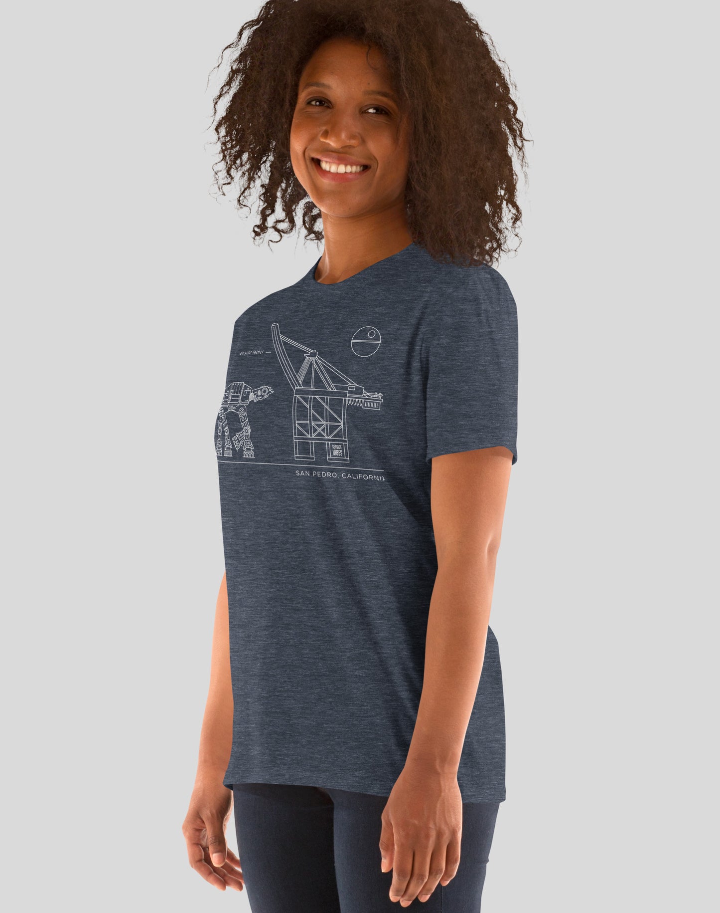 San Pedro I Am Your Father Tee - Unisex | Heather Navy