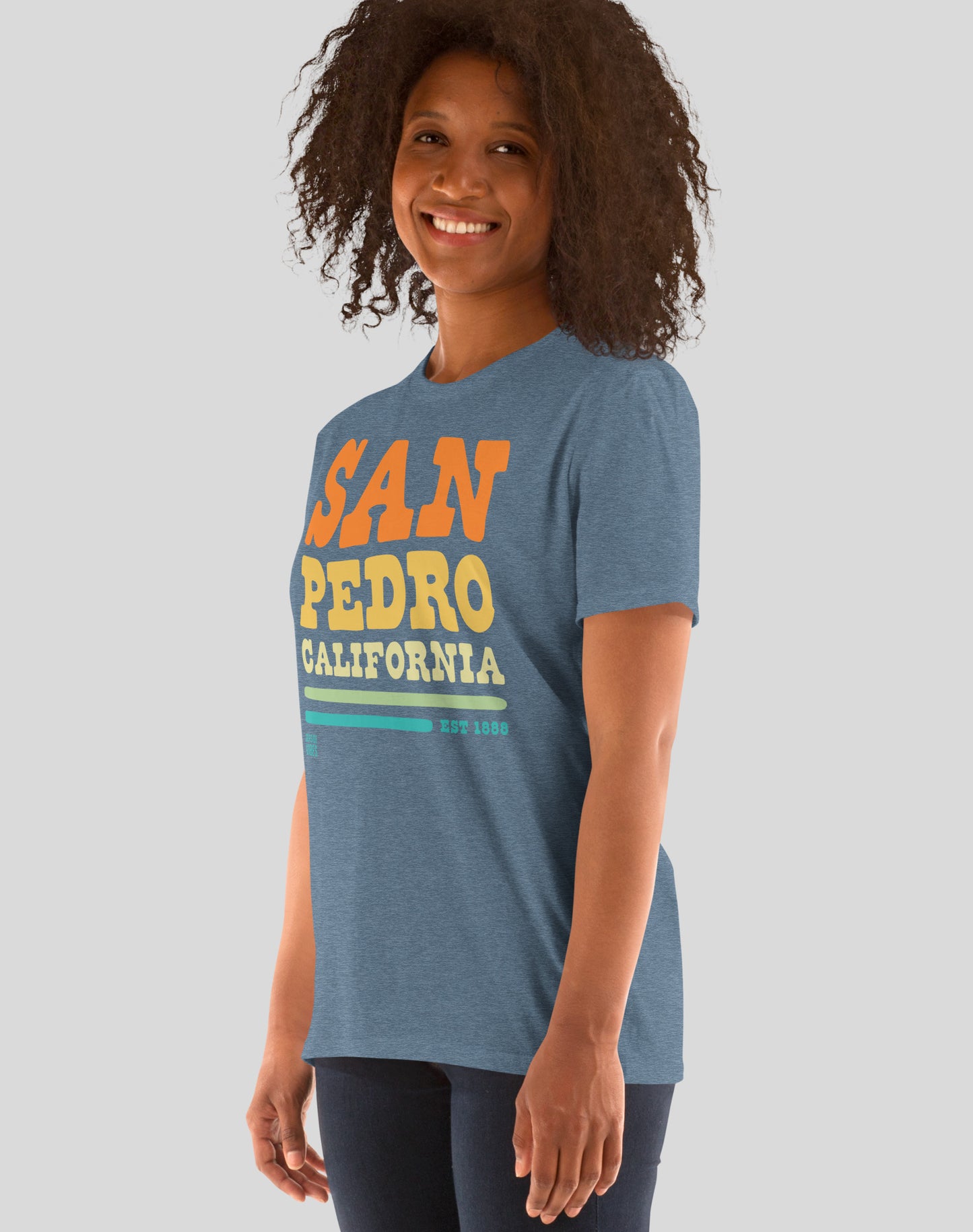 San Pedro Vibes Tee - Unisex | Heather Indigo