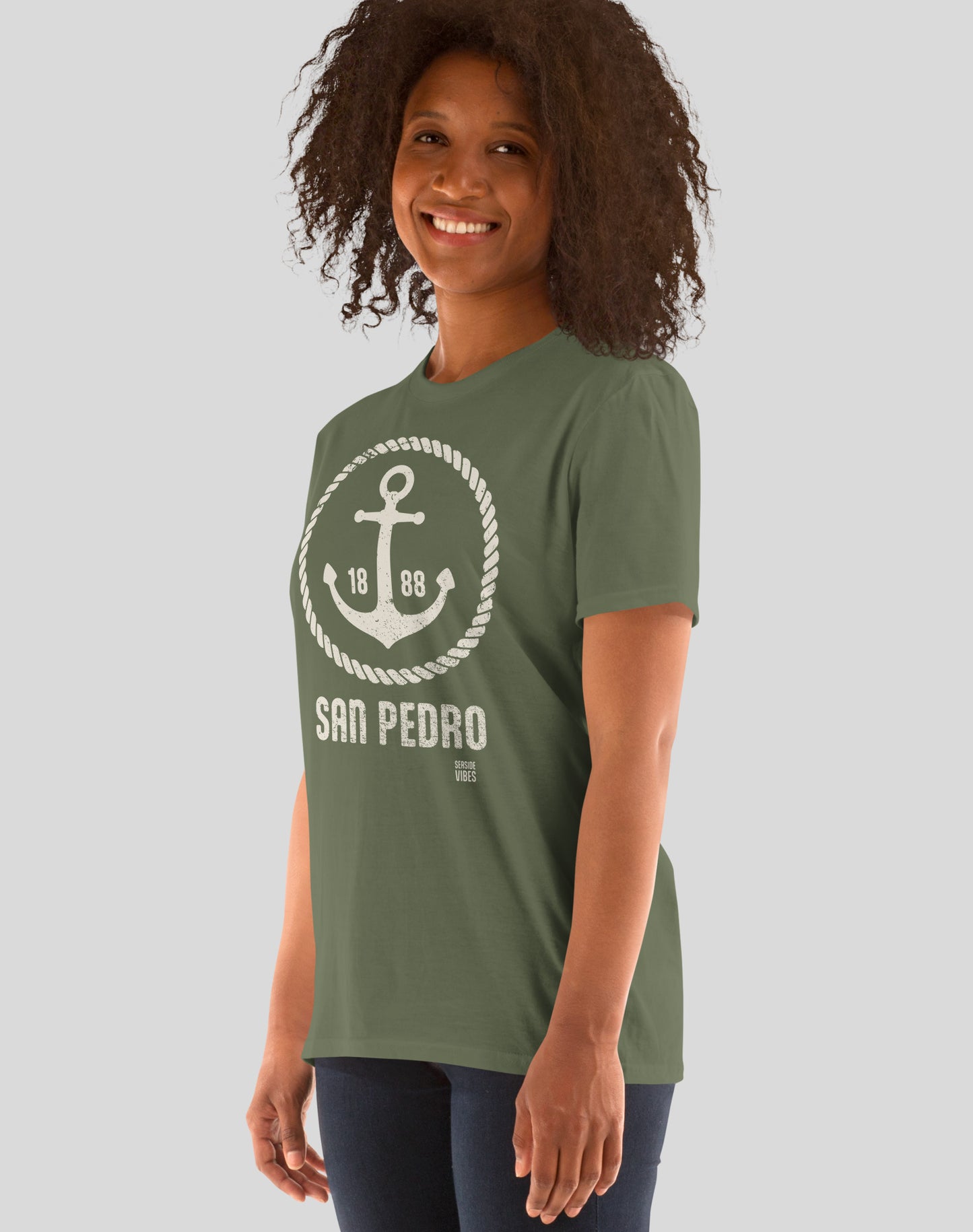 San Pedro Roots Tee - Unisex | Military Green