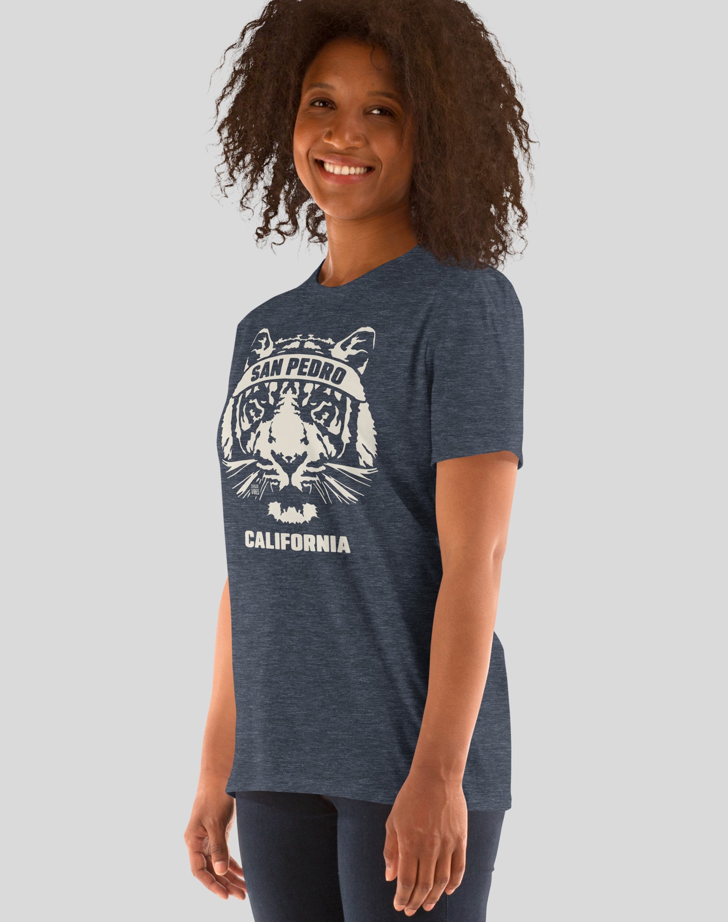 San Pedro Tiger Ambush Tee - Unisex | Heather Navy