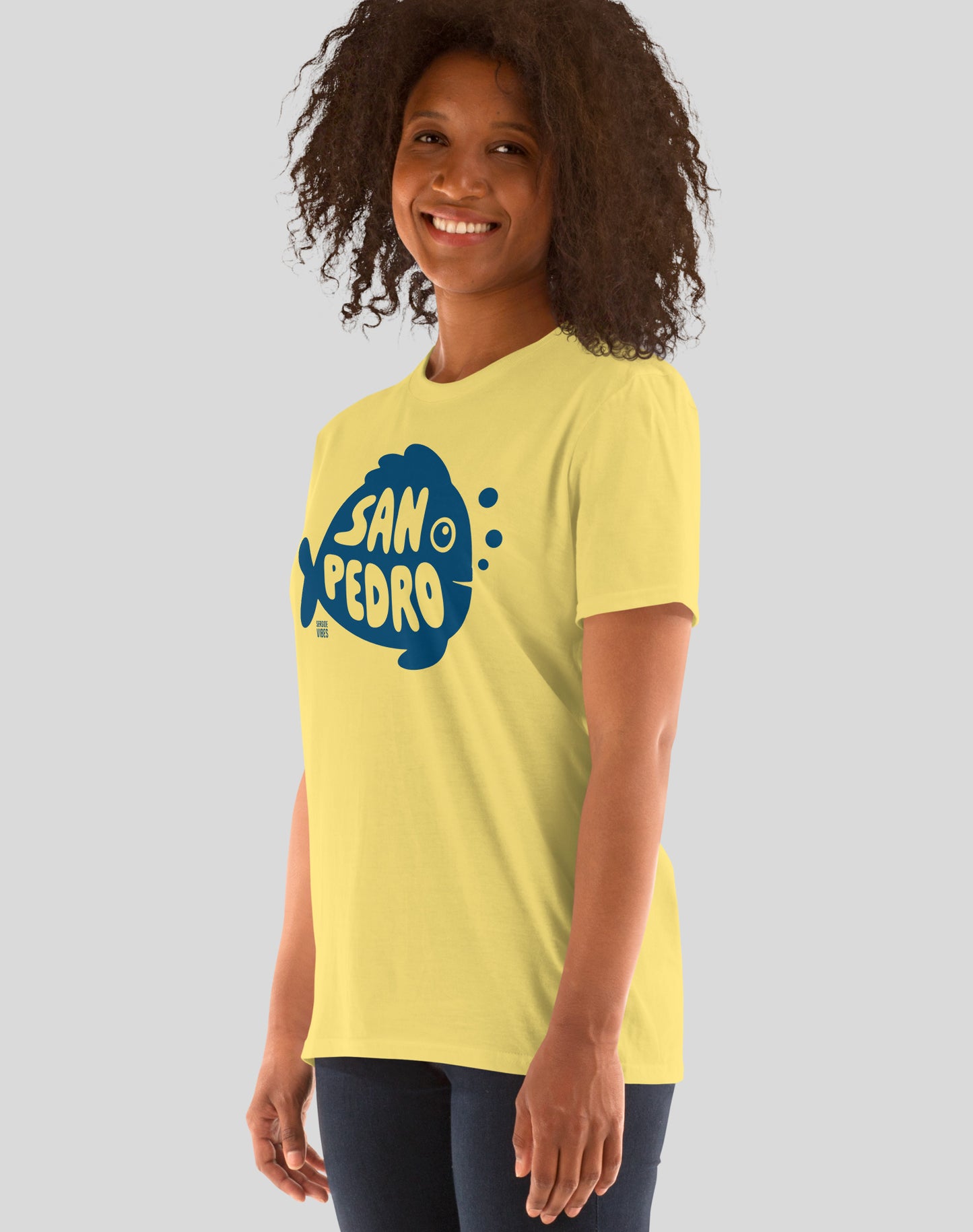 San Pedro Flounder Tee - Unisex | Cornsilk