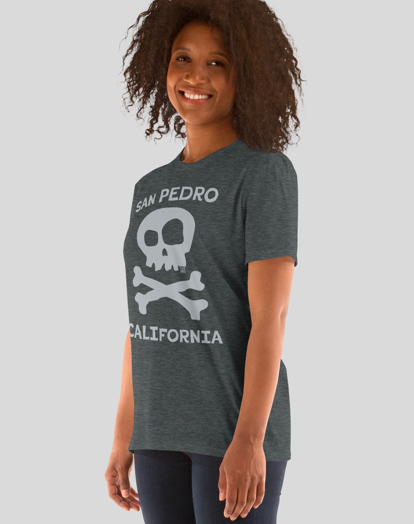 San Pedro Skull & Bones Tee - Unisex | Dark Heather