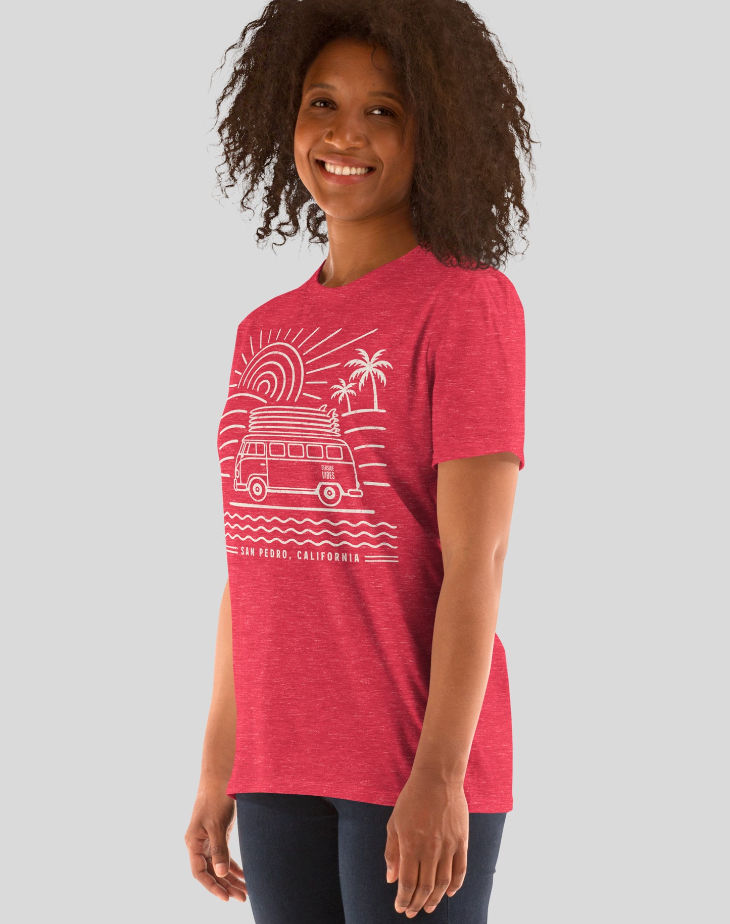 San Pedro Endless Summer Tee - Unisex | Heather Red