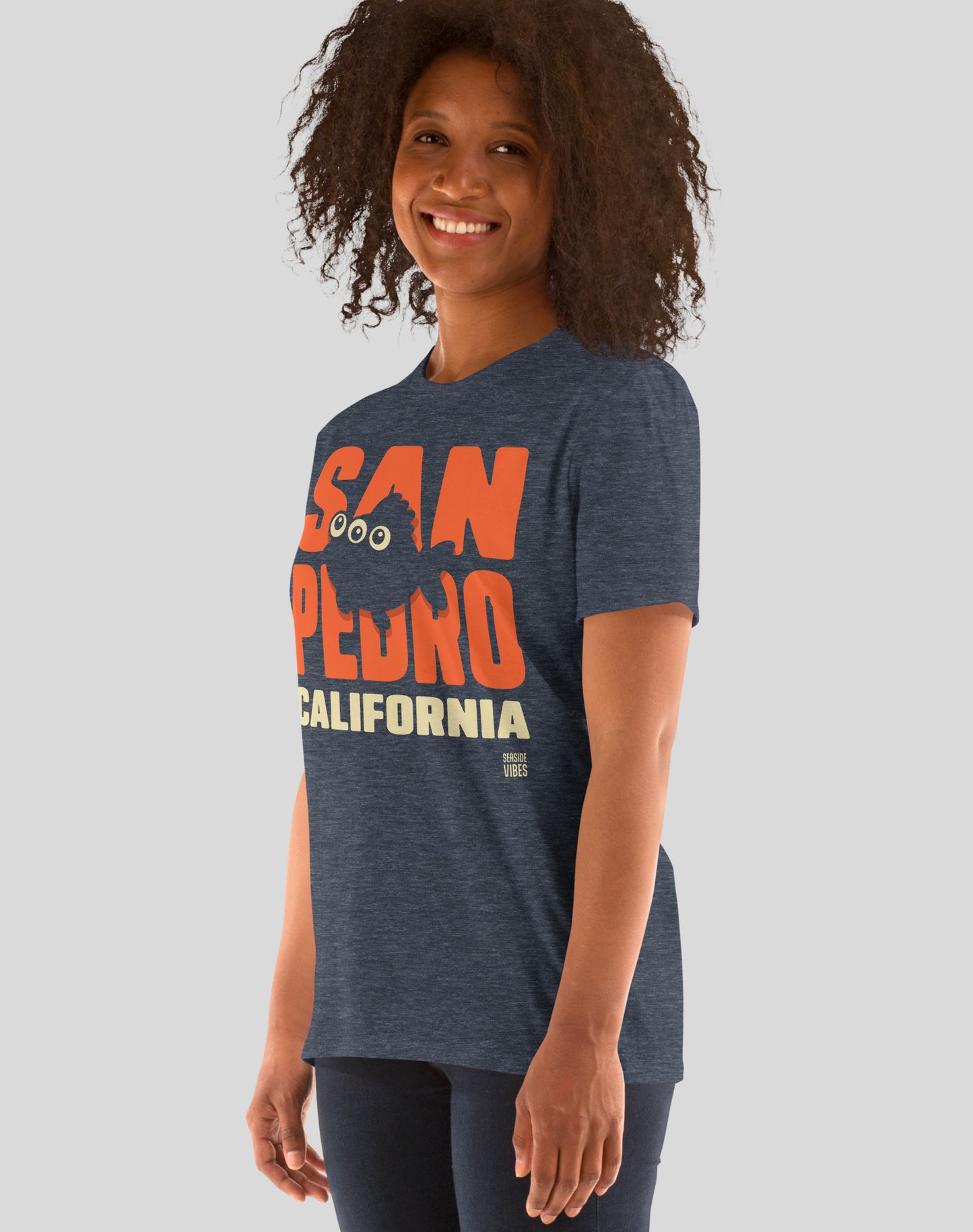 All Eyes on San Pedro Tee - Unisex | Heather Navy