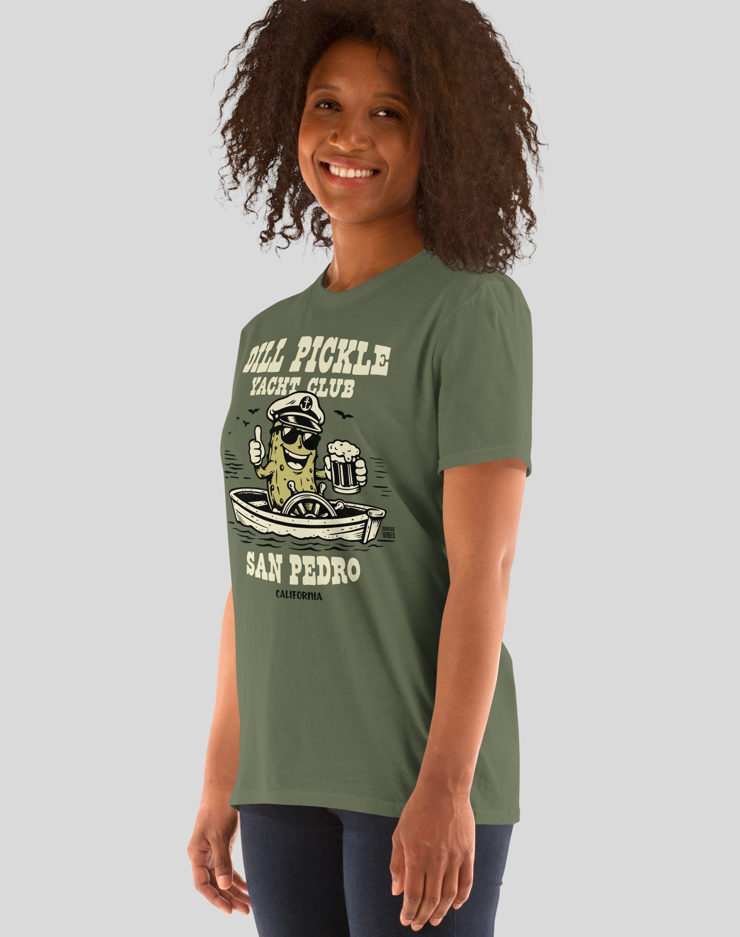 San Pedro Dill Pickle Yacht Club Tee - Unisex | Military Green