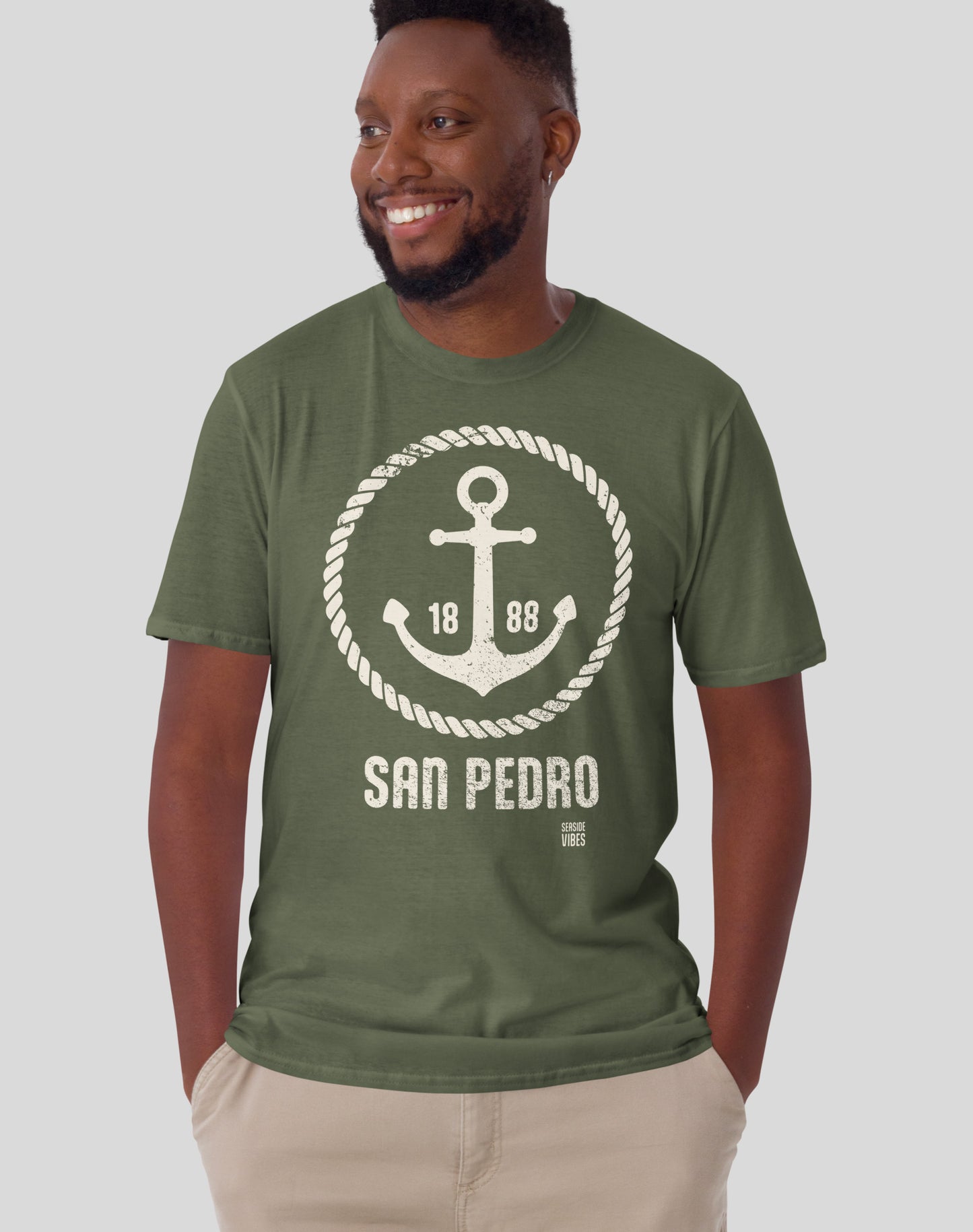 San Pedro Roots Tee - Unisex | Military Green