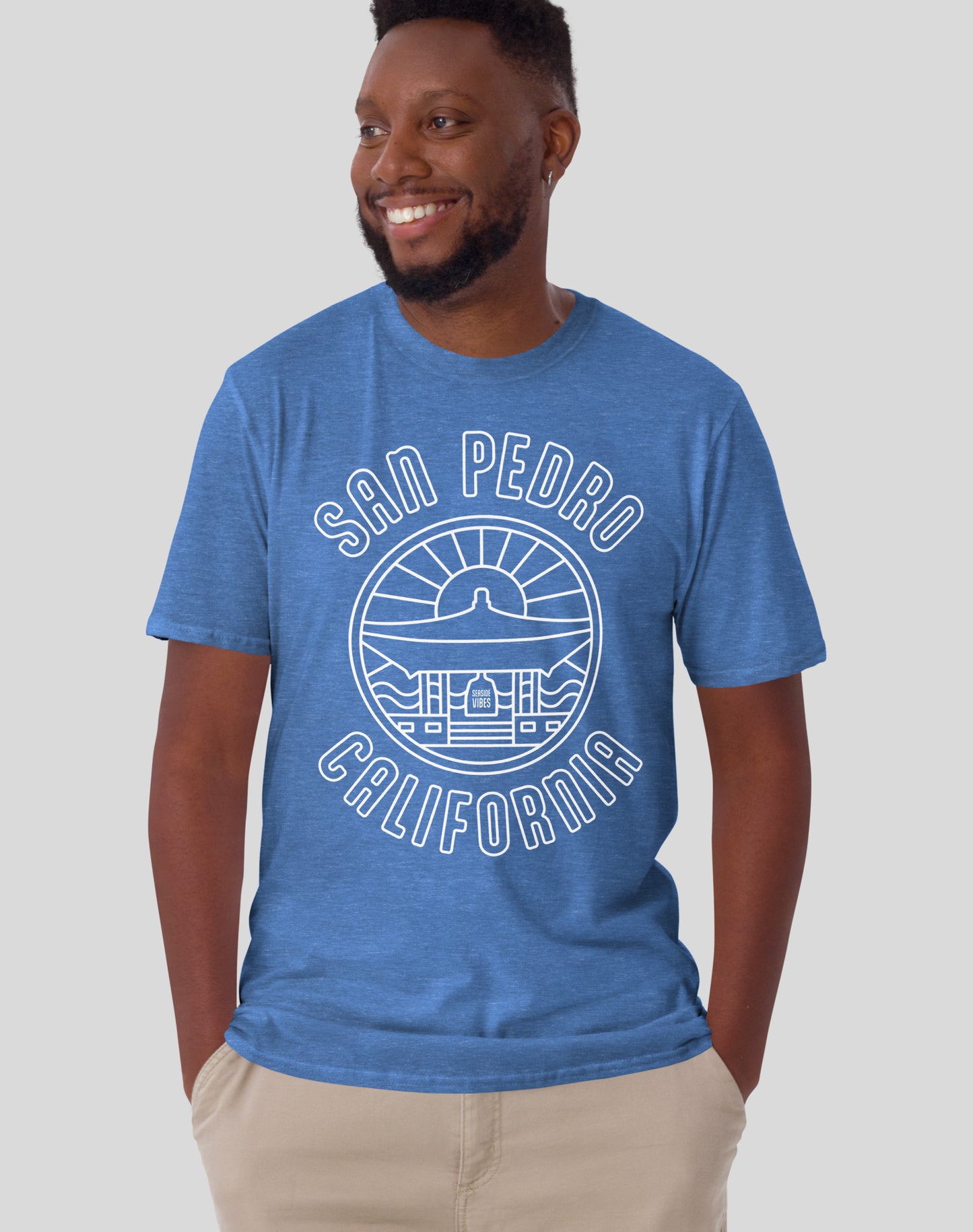 San Pedro Korean Bell of Friendship Tee - Unisex | Heather Royal