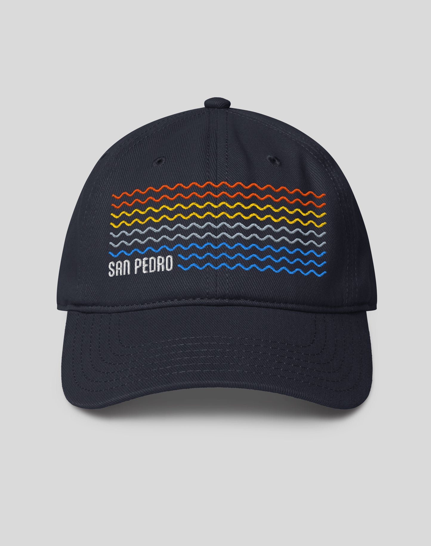 San Pedro Sunset Waves Low Profile Hat | Dark Navy