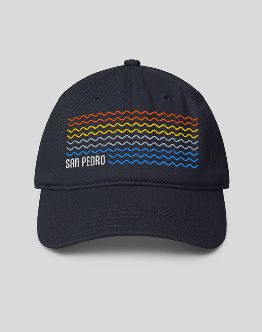 San Pedro Sunset Waves Low Profile Hat | Dark Navy