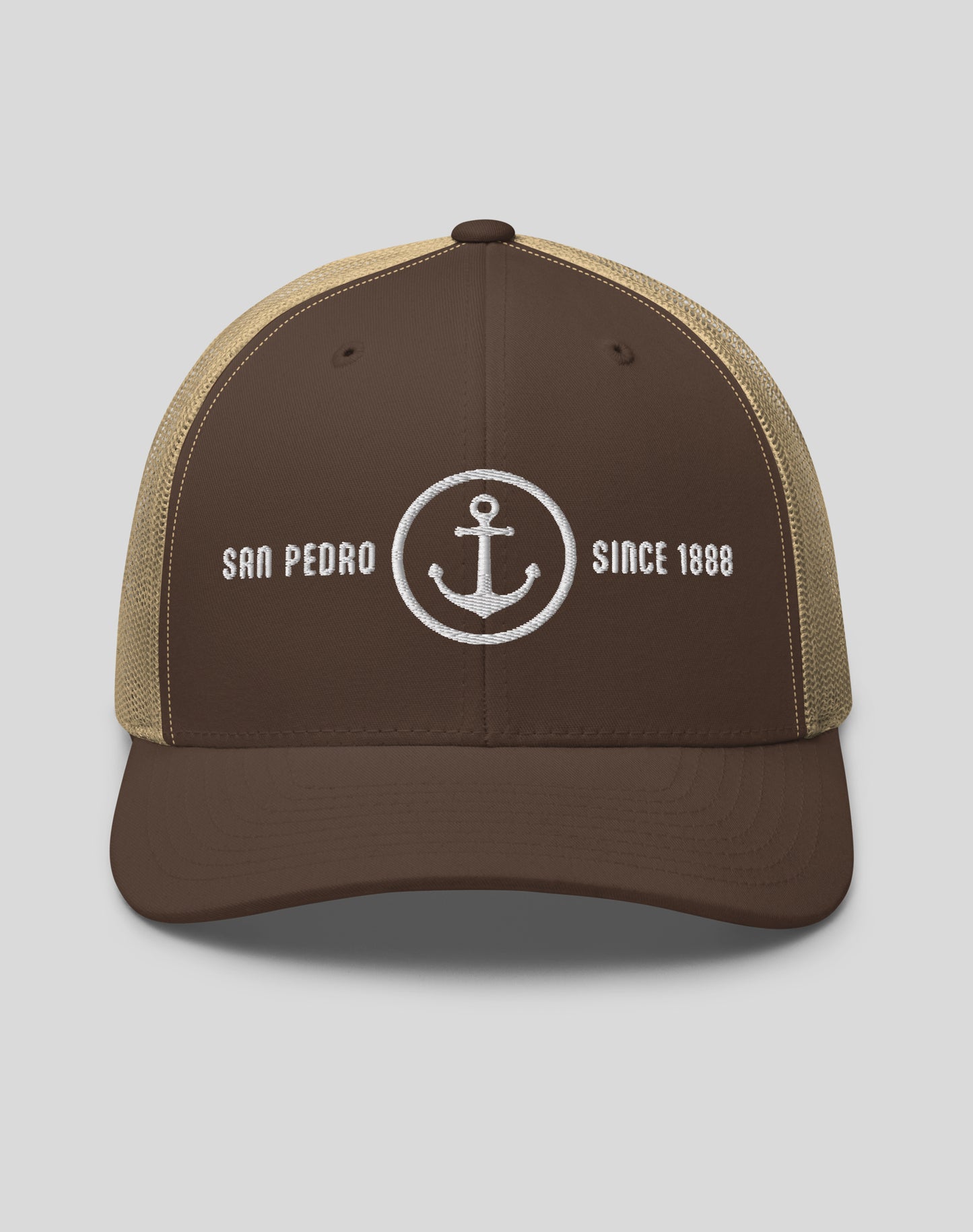 San Pedro Anchor Trucker Hat | Brown/Khaki