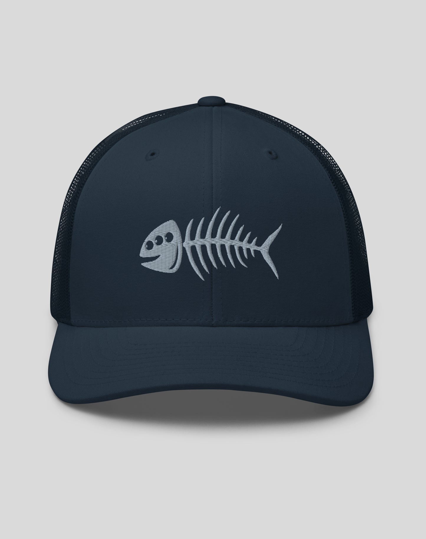 San Pedro 3-Eyed Fish Bones Trucker Hat | Navy/Navy