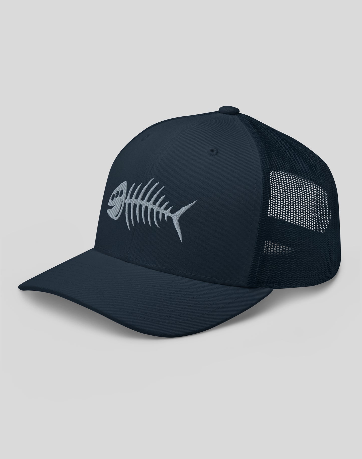 San Pedro 3-Eyed Fish Bones Trucker Hat | Navy/Navy