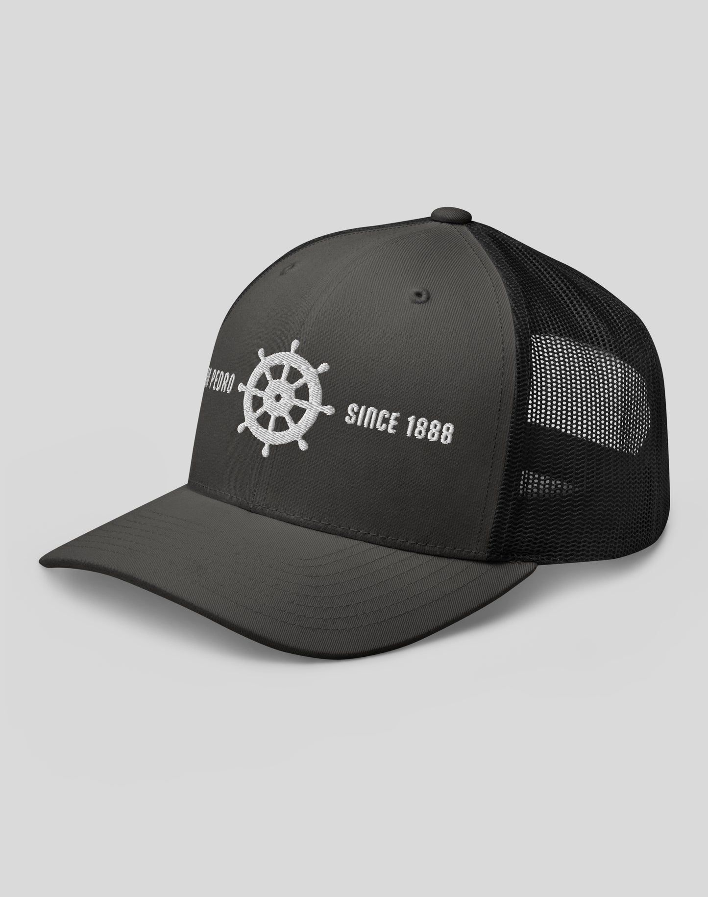 San Pedro Helm Trucker Hat | Charcoal/Black