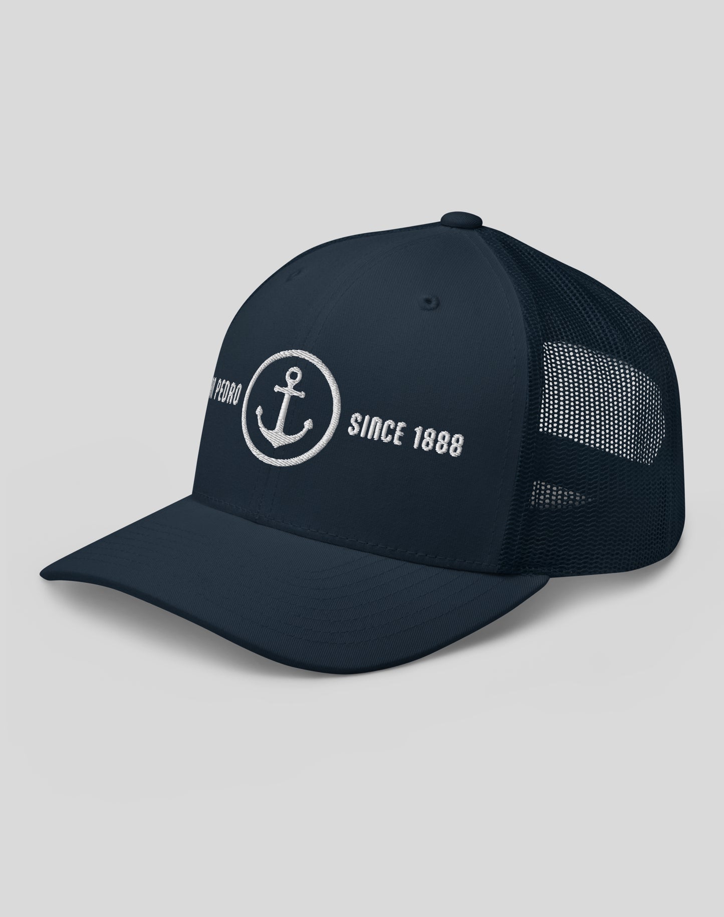 San Pedro Anchor Trucker Hat | Navy/Navy