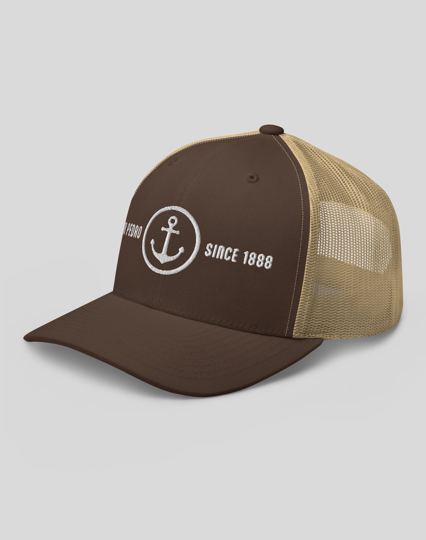 San Pedro Anchor Trucker Hat | Brown/Khaki
