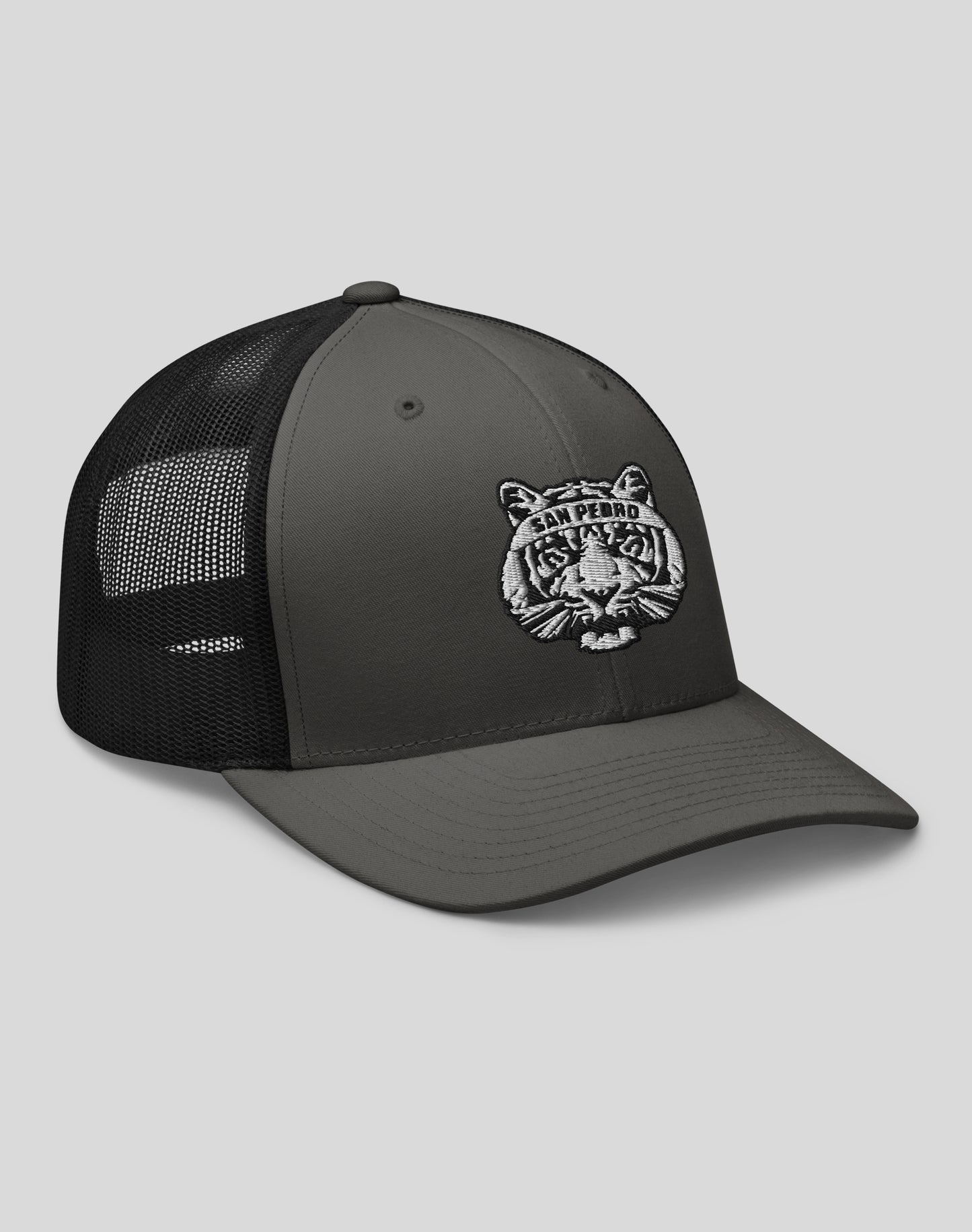 San Pedro Tiger Ambush Trucker Hat | Charcoal/Black