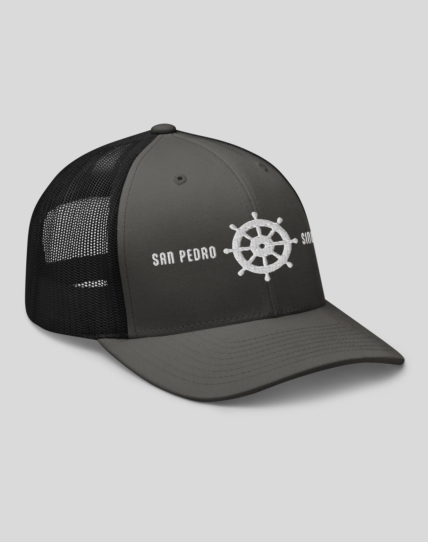 San Pedro Helm Trucker Hat | Charcoal/Black