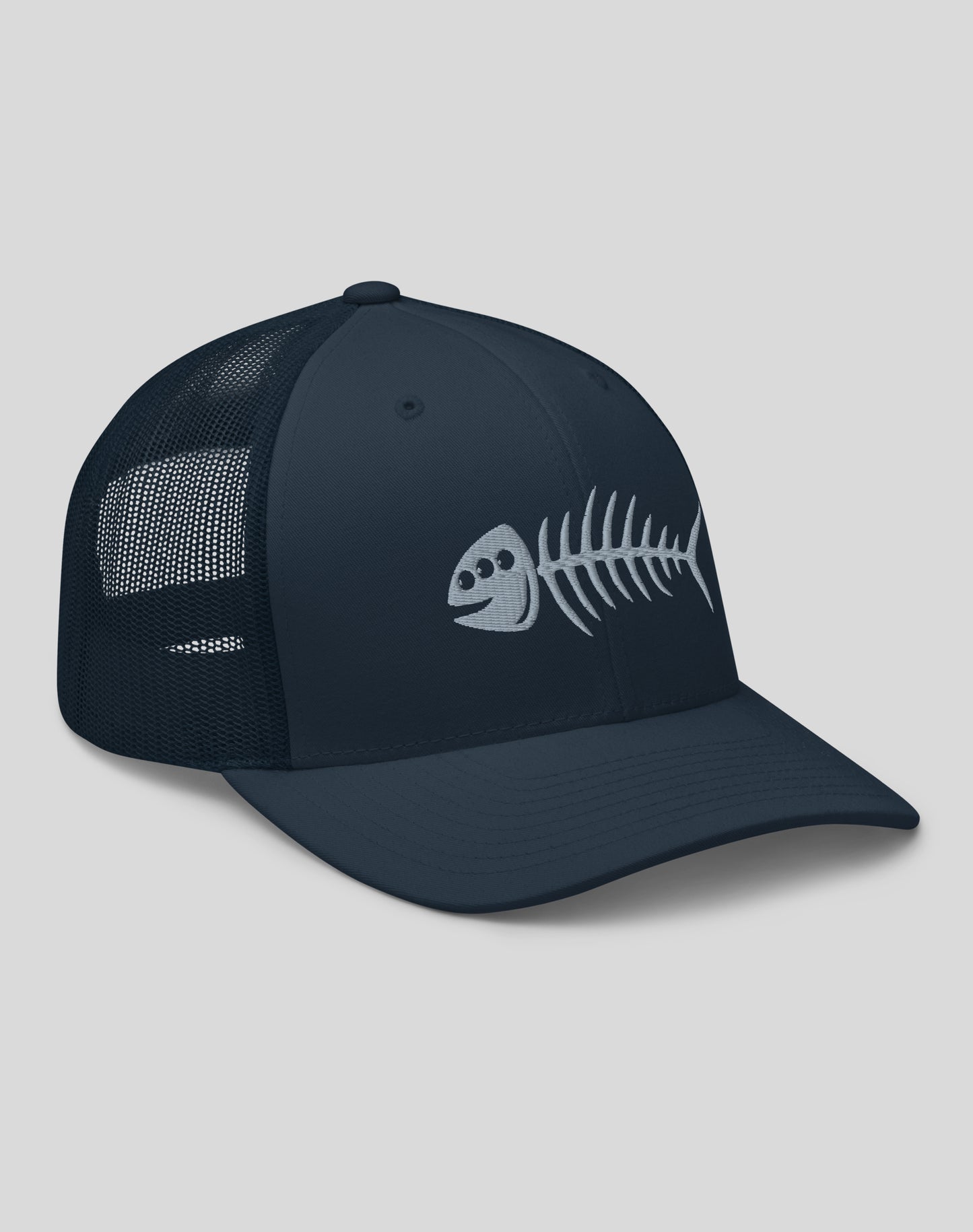 San Pedro 3-Eyed Fish Bones Trucker Hat | Navy/Navy