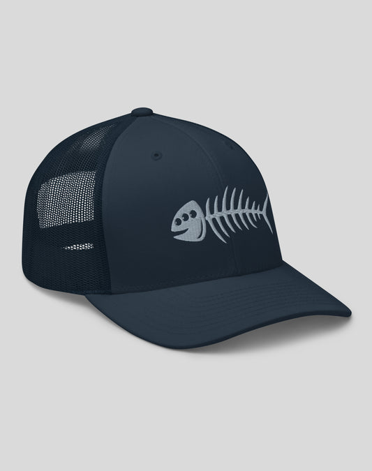 San Pedro 3-Eyed Fish Bones Trucker Hat | Navy/Navy
