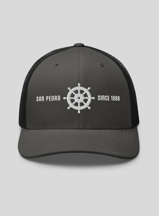 San Pedro Helm Trucker Hat - Charcoal/Black