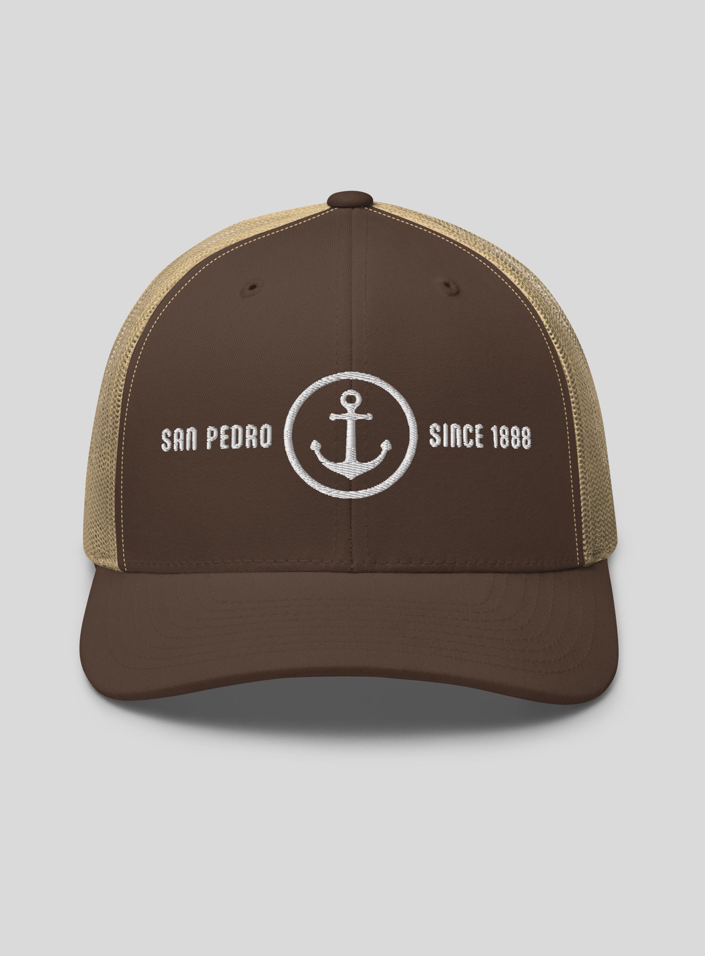 San Pedro Anchor Trucker Hat - Brown/Khaki