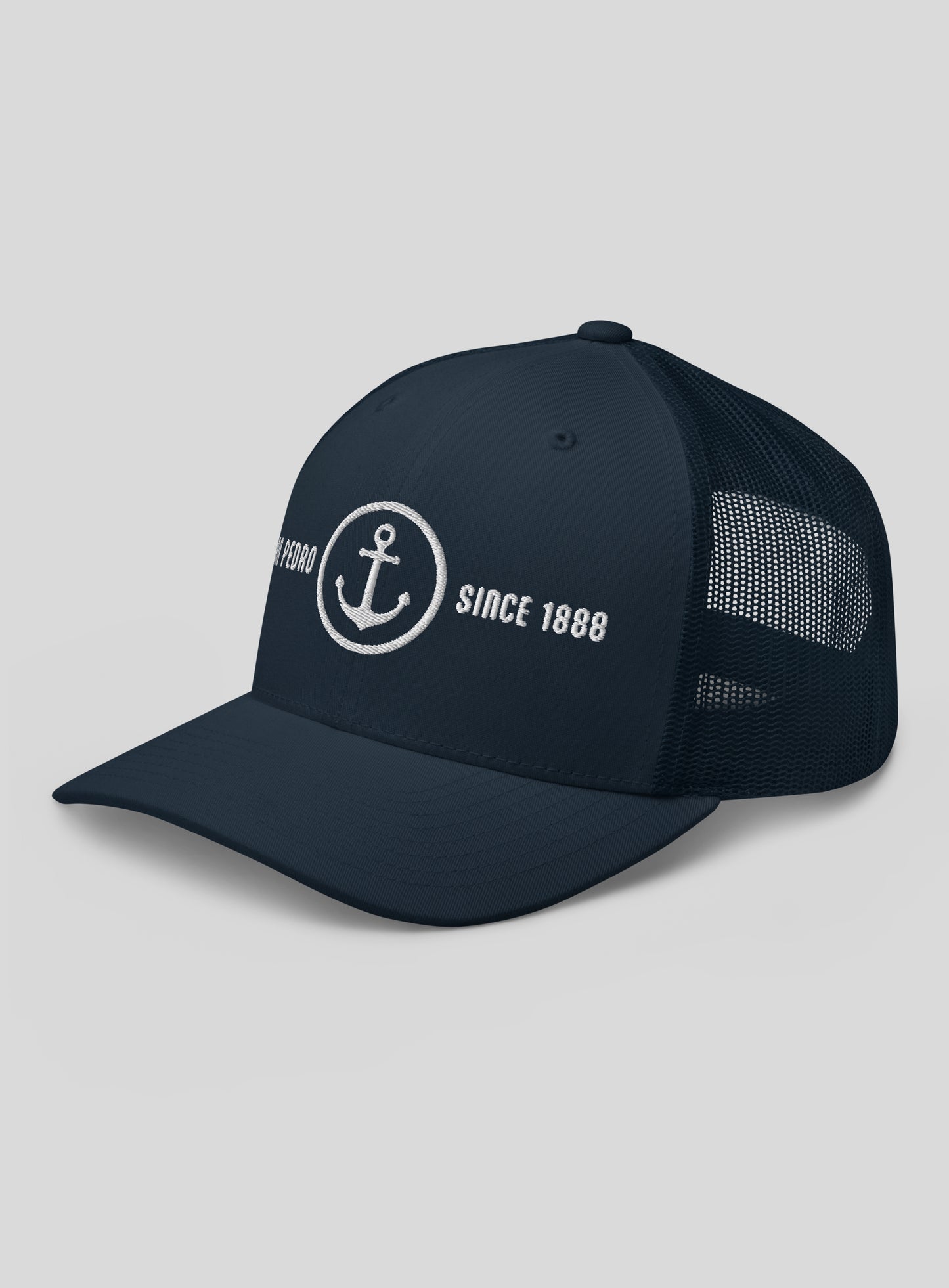 San Pedro Anchor Trucker Hat - Navy/Navy
