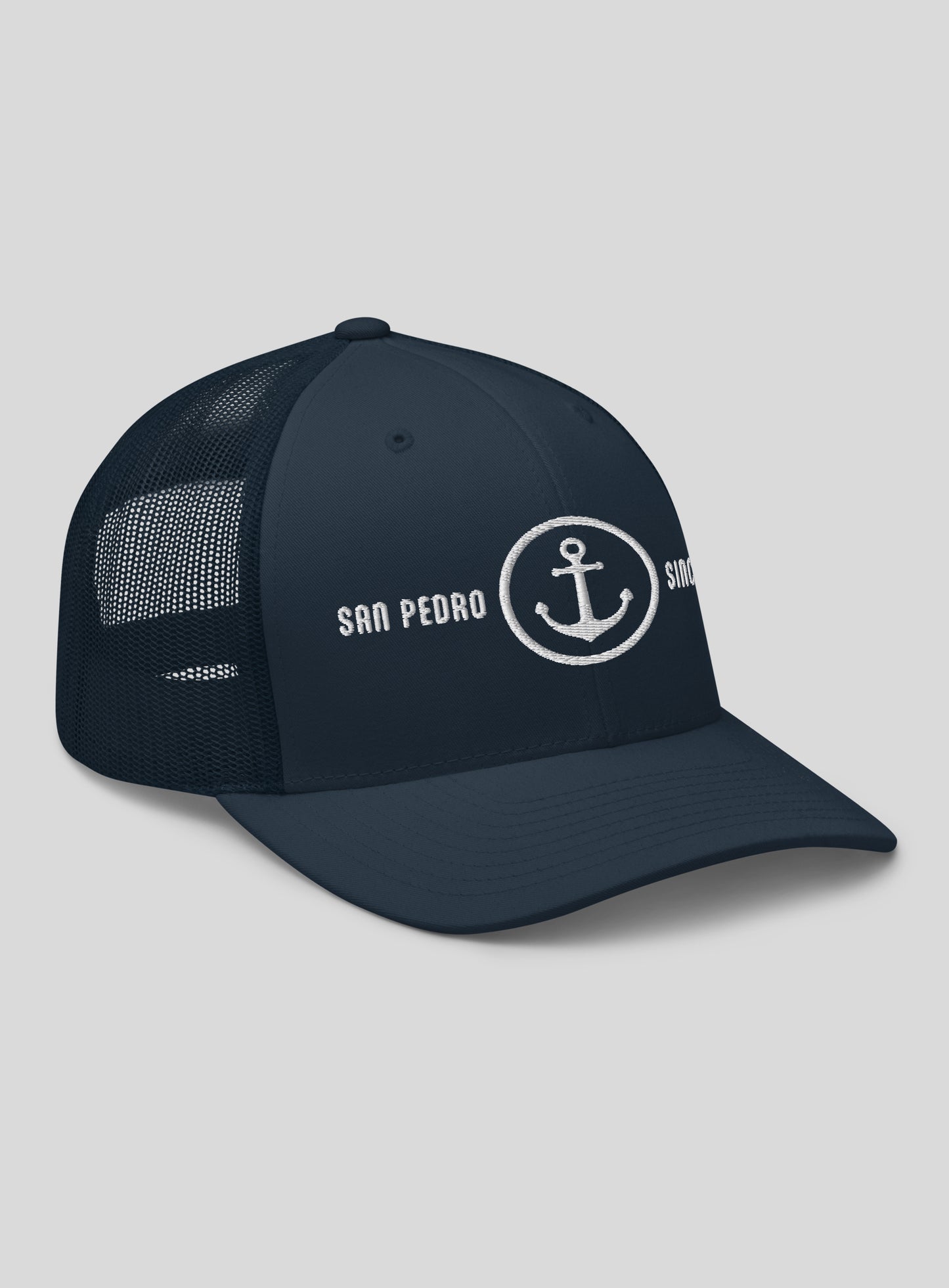 San Pedro Anchor Trucker Hat - Navy/Navy