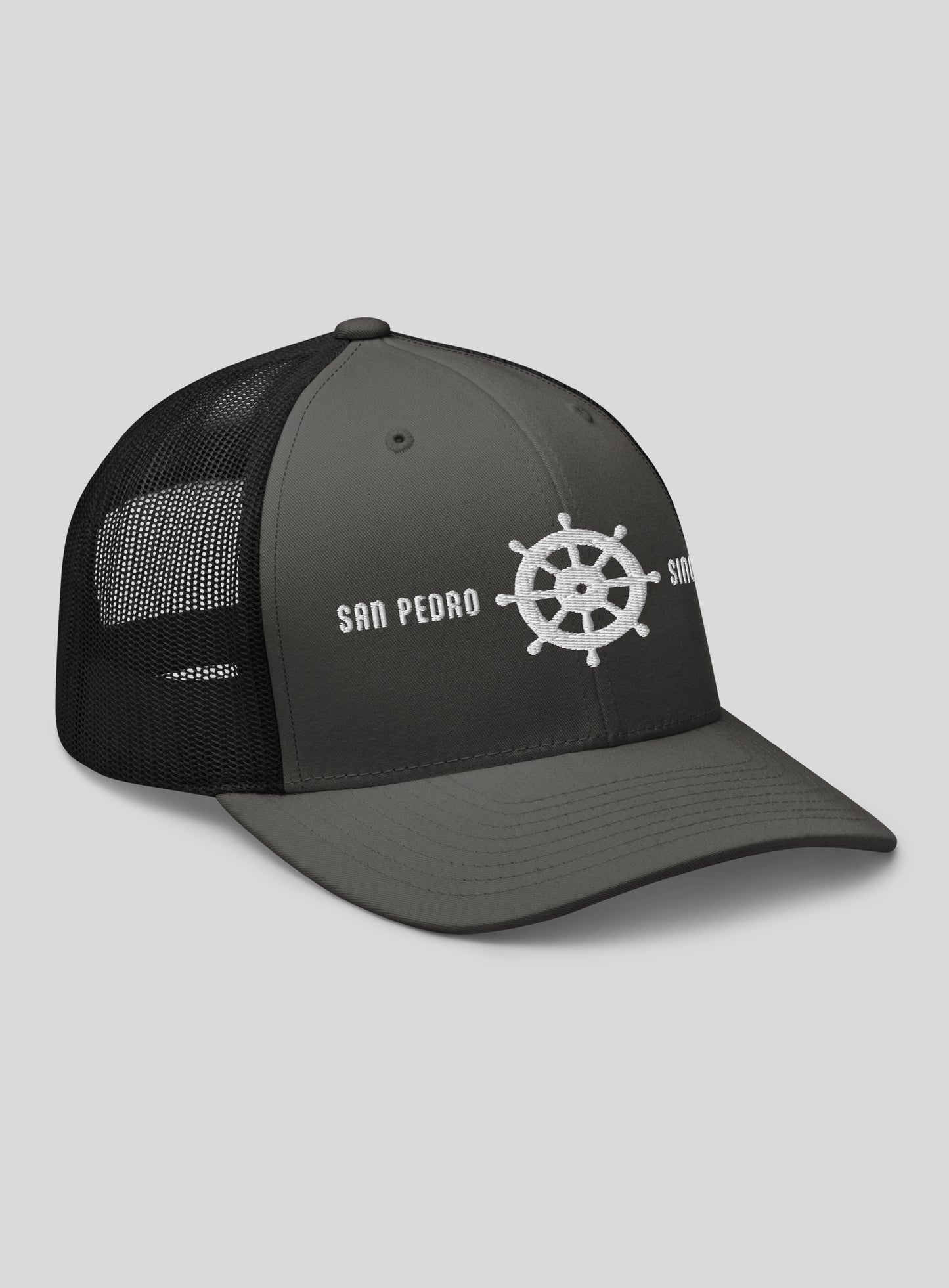 San Pedro Helm Trucker Hat - Charcoal/Black